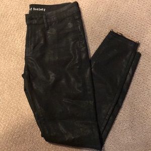 Articles of Society Black Coated jeans -28